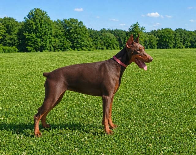 Nala — High Point Dobermans dam, red and rust
